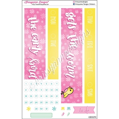 Date Cover Decoration Set - Early Bird