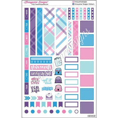 Functional Planner Set - April Plaid