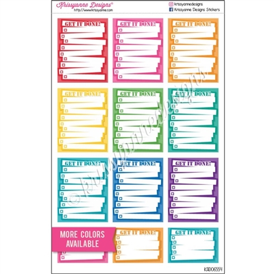 Full and Half Box Checklist Set - Set of 12