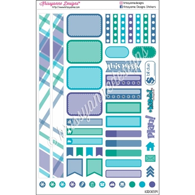 KAD Personal Weekly Planner Set - May Plaid