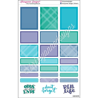 Functional Sticker Sampler - May Plaid