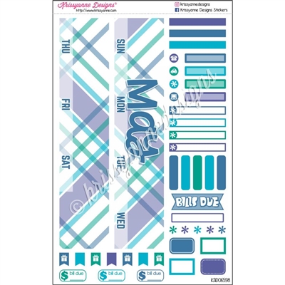 KAD Monthly Skeleton - ECLP Monthly - May Plaid