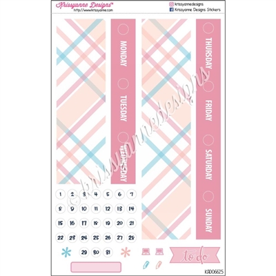 Date Cover Decoration Set - June Plaid