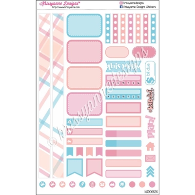 KAD Personal Weekly Planner Set - June Plaid