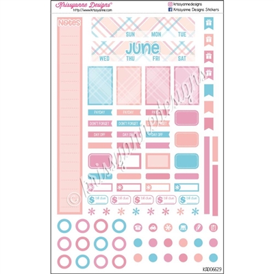 KAD Monthly Skeleton - SMC Personal Monthly - June Plaid