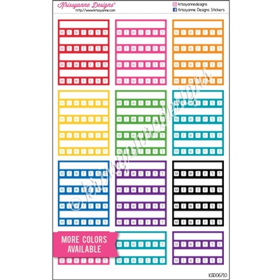 Stacked Habit Trackers - Set of 12