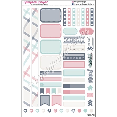 KAD Personal Weekly Planner Set - September Plaid