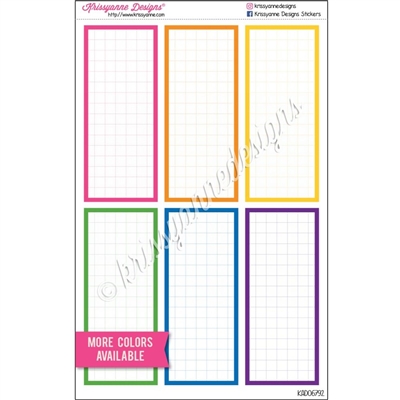 Long Grid Boxes - Set of 6