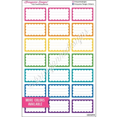 Scalloped Frame Half Box - Set of 21