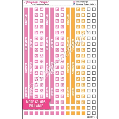 7x9 Monthly Modifiers - Pastel Rainbow