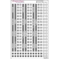 7x9 Monthly Modifiers - Solid Grayscale