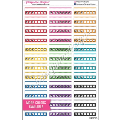 Individual Habit Tracker - Set of 36