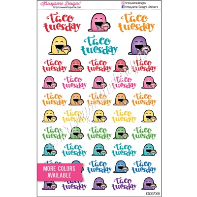 Planner Steve - Taco Tuesday Sampler - Set of 46