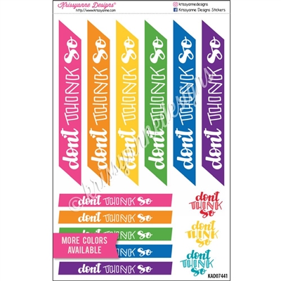 Hobonichi Weeks Large Don't Think So Stickers - Set of 14