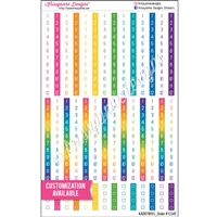 Customized Hourly Strips - Set of 42