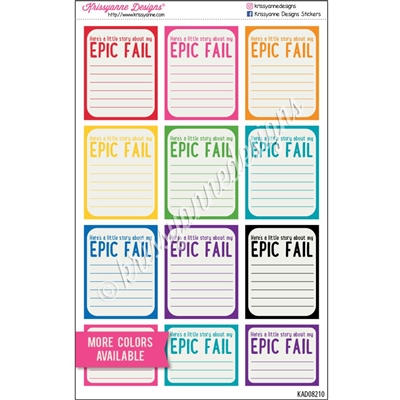 Epic Fail Boxes - Set of 12