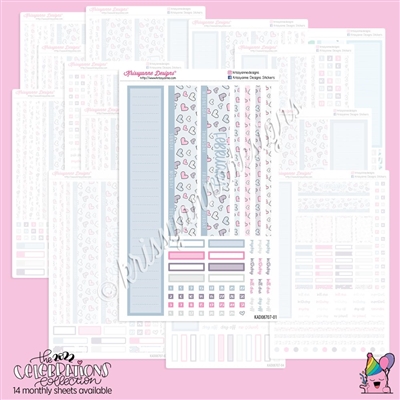 KAD CC Monthly Skeleton: 2022 Valentine's Day | Choose Month + Layout