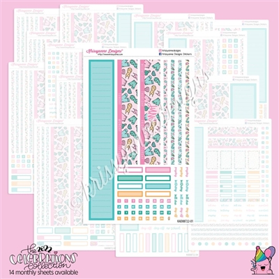 KAD CC Monthly Skeleton: 2022 Summer | Choose Month + Layout