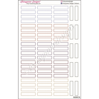 Monthly Small Outline Event for A5 Planners | EC Flora