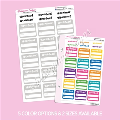 Appointment Boxes | Set of 15