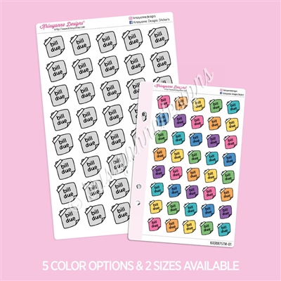 Bill Due Doodles | Set of 40