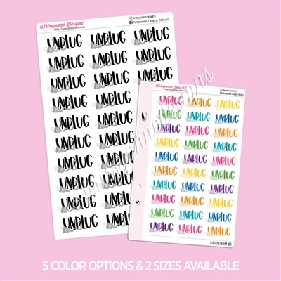 Unplug Doodle Script | Set of 30