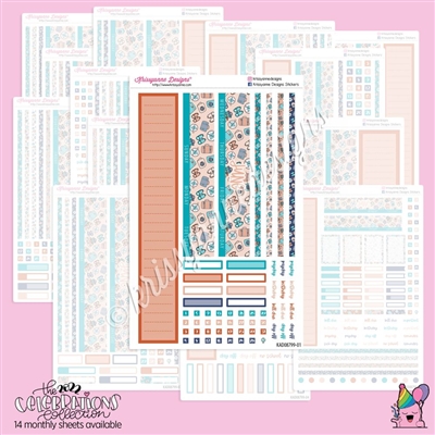 KAD CC Monthly Skeleton: 2022 Travel  | Choose Month + Layout