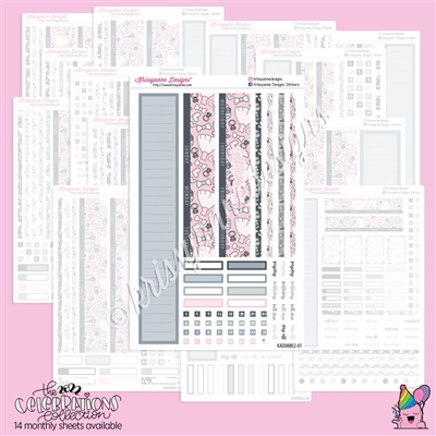 KAD CC Monthly Skeleton: 2022 Wedding Day  | Choose Month + Layout