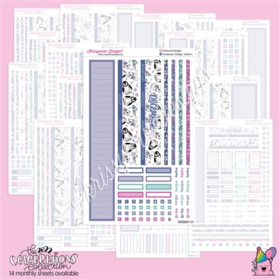 KAD CC Monthly Skeleton: 2022 Winter | Choose Month + Layout