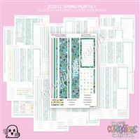 2023 CC Monthly Skeleton | Spring (Choose Your Month + Layout)