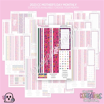 2023 CC Monthly Skeleton | Mother's Day (Choose Your Month + Layout)