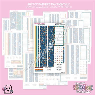 2023 CC Monthly Skeleton | Father's Day (Choose Your Month + Layout)