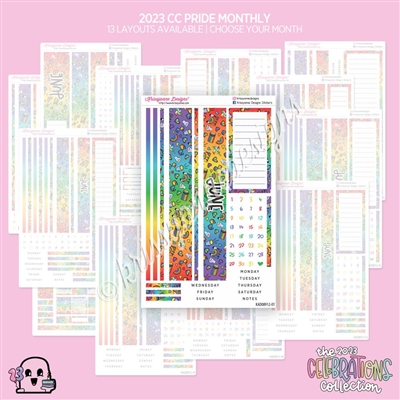 2023 CC Monthly Skeleton | Pride (Choose Your Month + Layout)