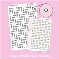 Mini Circles with Outline | Set of 216