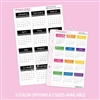 Small Monthly Calendars | 2025