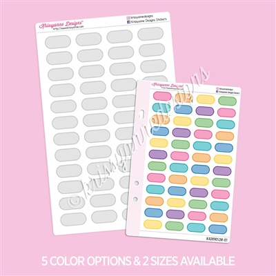 Small Ovals with Overlay | Set of 48