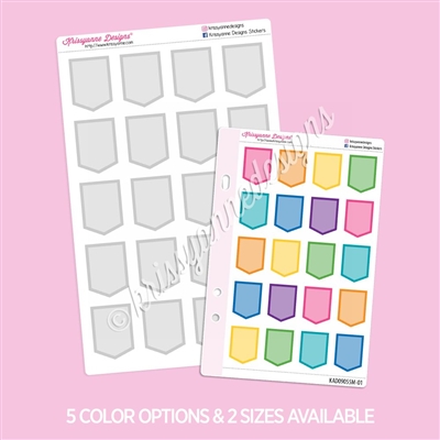 Medium Arrow Flags with Overlay | Set of 20