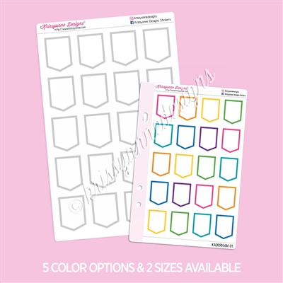 Medium Arrow Flags with Outline | Set of 20