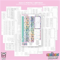 2024 CC Monthly Skeleton | Birthday (Choose Your Month + Layout)