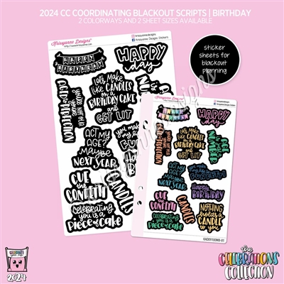 2024 CC | Birthday Blackout Scripts
