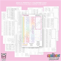 2024 CC Monthly Skeleton | Valentine's Day (Choose Your Month + Layout)
