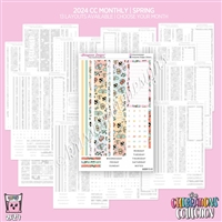 2024 CC Monthly Skeleton | Spring (Choose Your Month + Layout)