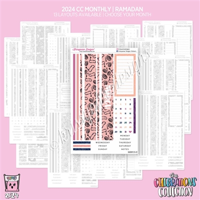 2024 CC Monthly Skeleton | Ramadan (Choose Your Month + Layout)