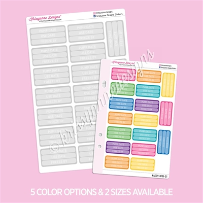 Functional Boxes | Breastmilk Labels