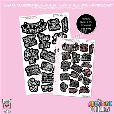 2024 CC | 2024 Wedding / Anniversary Blackout Scripts