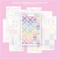 Blackout Bundle Coordinates | 14 Years of KAD (Rainbow Plaid)