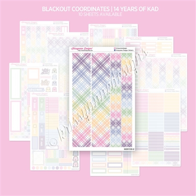 Blackout Bundle Coordinates | 14 Years of KAD (Rainbow Plaid)