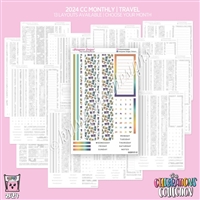 2024 CC Monthly Skeleton | Travel/Vacation (Choose Your Month + Layout)