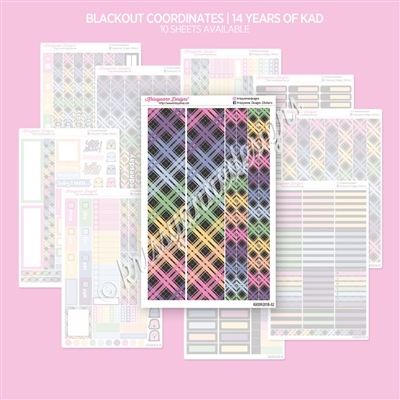 Blackout Bundle Coordinates | 14 Years of KAD (Midnight Rainbow Plaid)