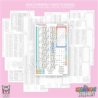 2024 CC Monthly Skeleton | Back to School (Choose Your Month + Layout)